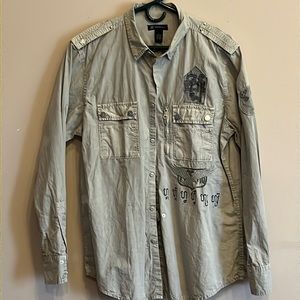 International concept , clean long sleeve button down . Non smoker size large